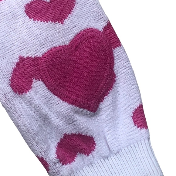 Vintage Look Falls Creek Baby Pink Heart Cardigan size 6-9 months - Picture 3 of 8